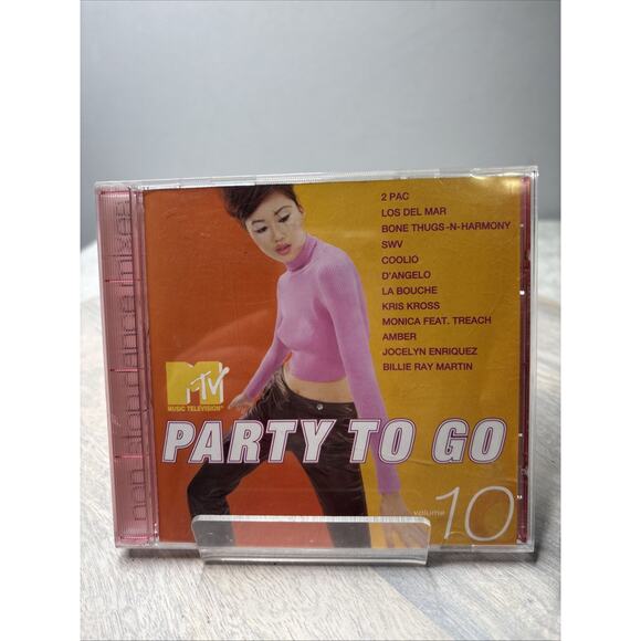 MTV Party to Go Vol. 10 CD Compilation 2Pac Bone Thugs SWV Coolio - Picture 1 of 5